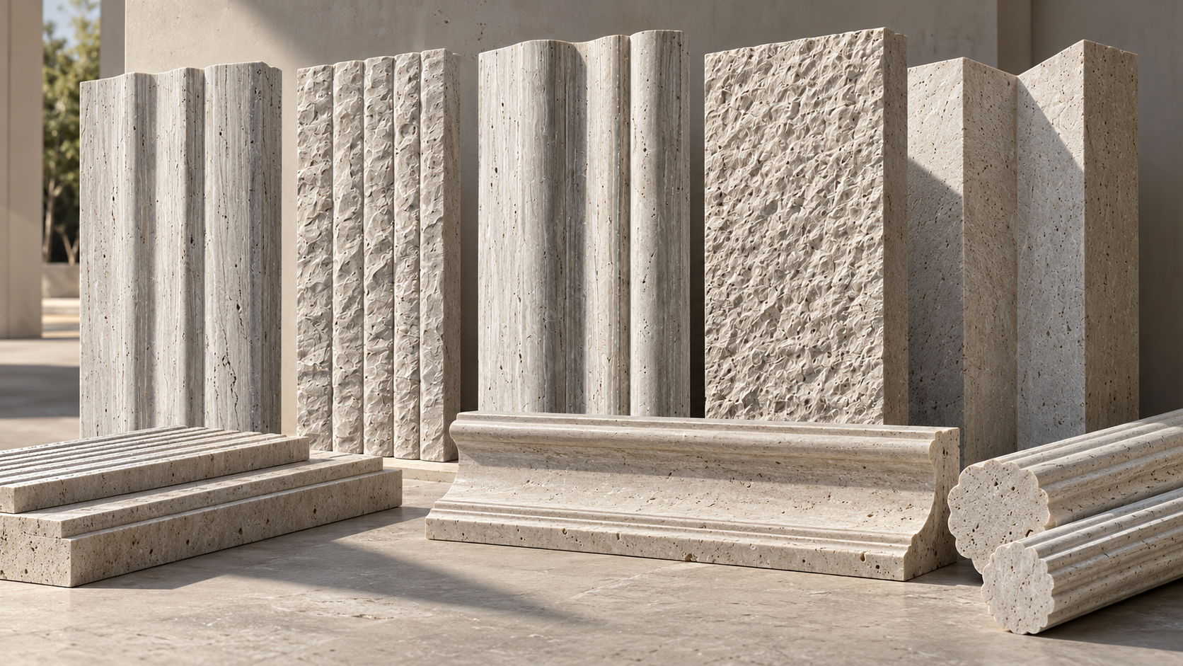 Custom architectural stone finishes