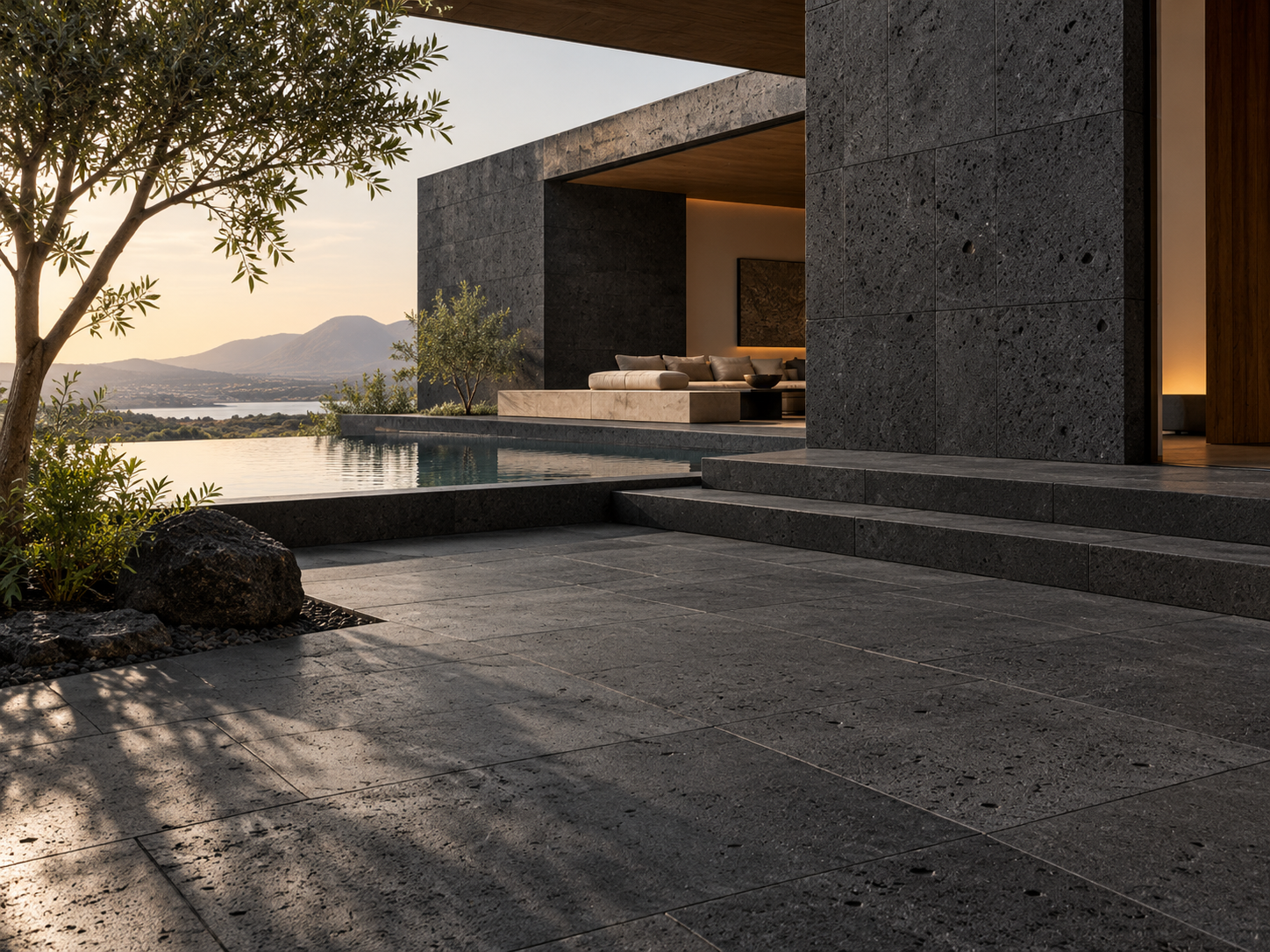 Mexican architectural basalt