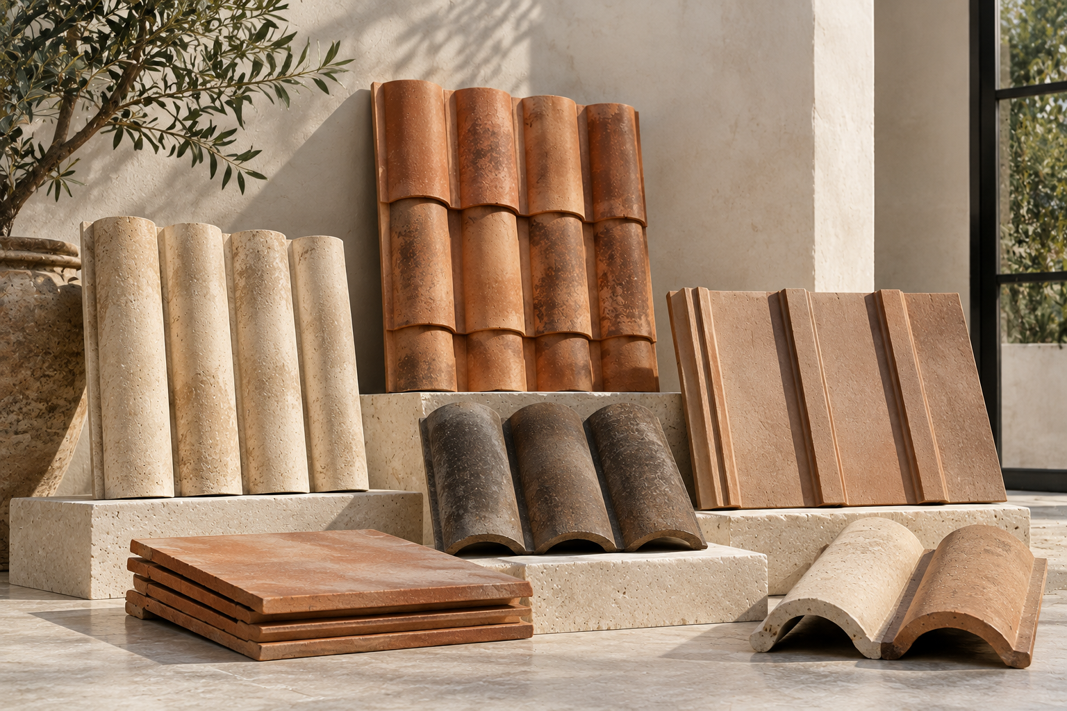 Mexican clay roof tile